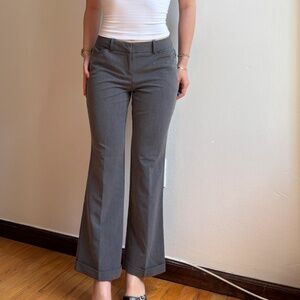 y2k gray bootcut office trousers